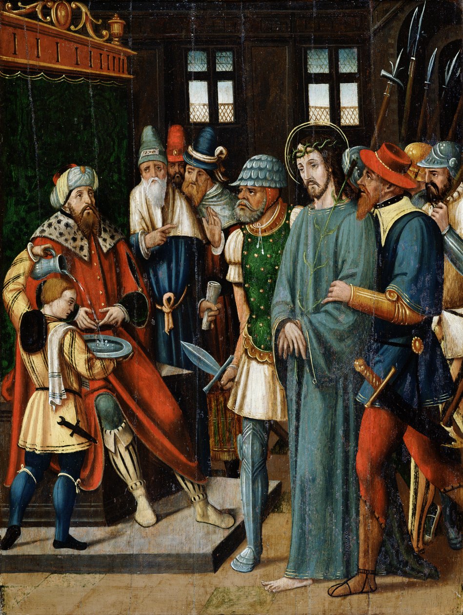 Jesus foran Pilatus av French School