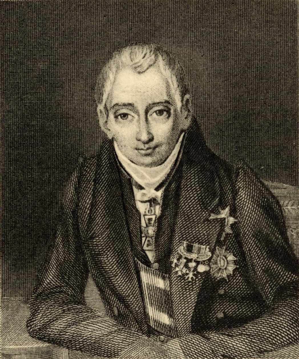 Klemens Wenzel Nepomuk Lothar (1773-1859) Prins av Metternich-Winneburg av French School