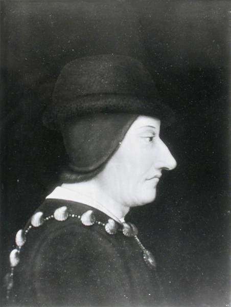 Ludvig XI (1423-83) ca. 1490 av French School