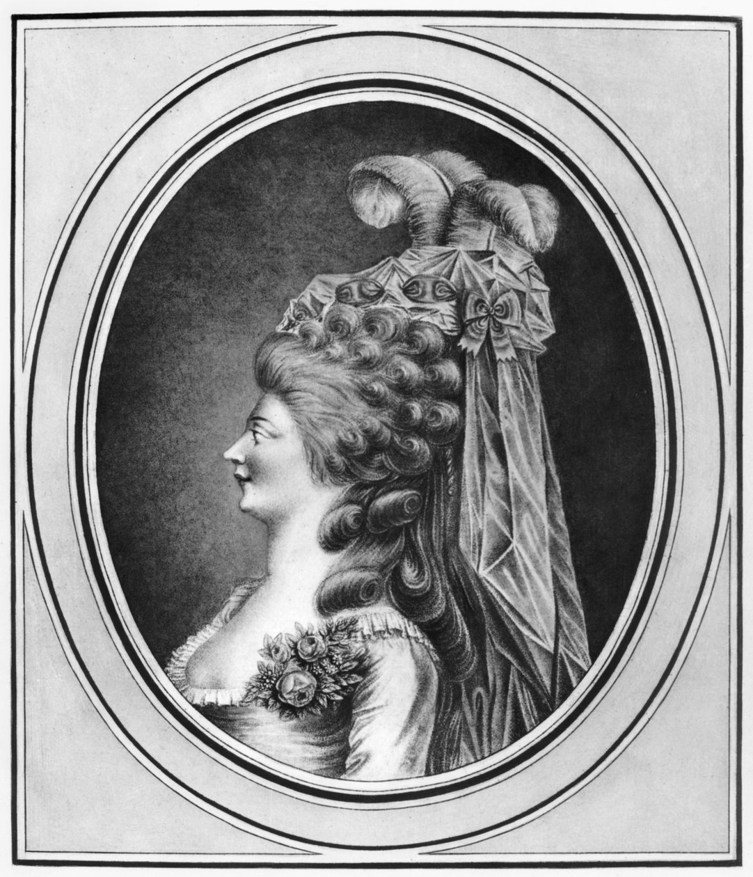 Louise Contat de Parny (1760-1813) i rollen som Suzanne i "The Marriage of Figaro" av Pierre Augustin Caron de Beaumarchais (1732-99) av French School