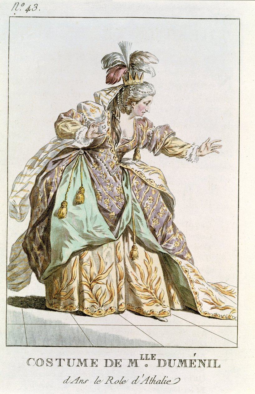 Mademoiselle Dumesnil (1713-1803) i rollen som Athalie i 