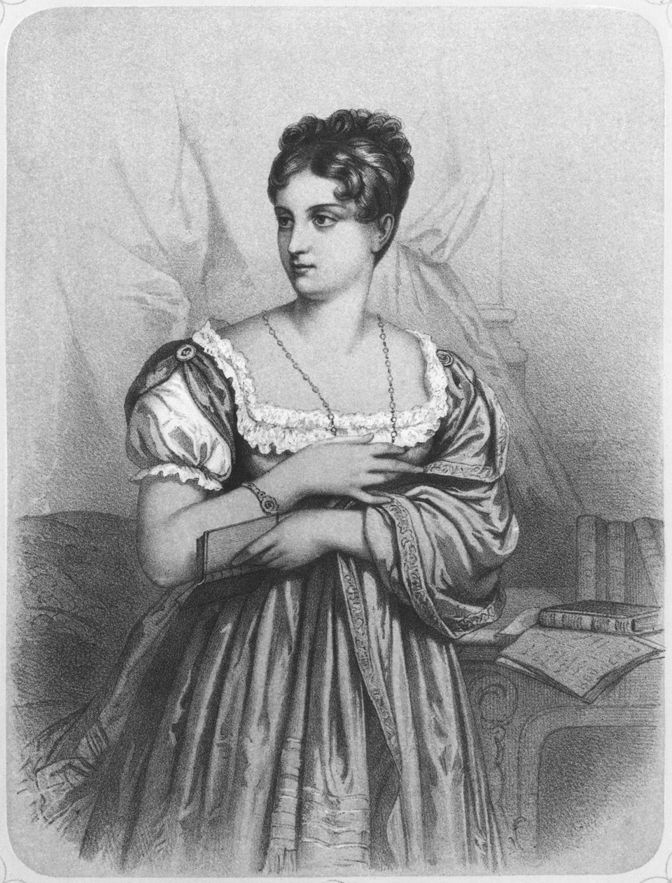 Mademoiselle George, gravert av J. Champagne av French School