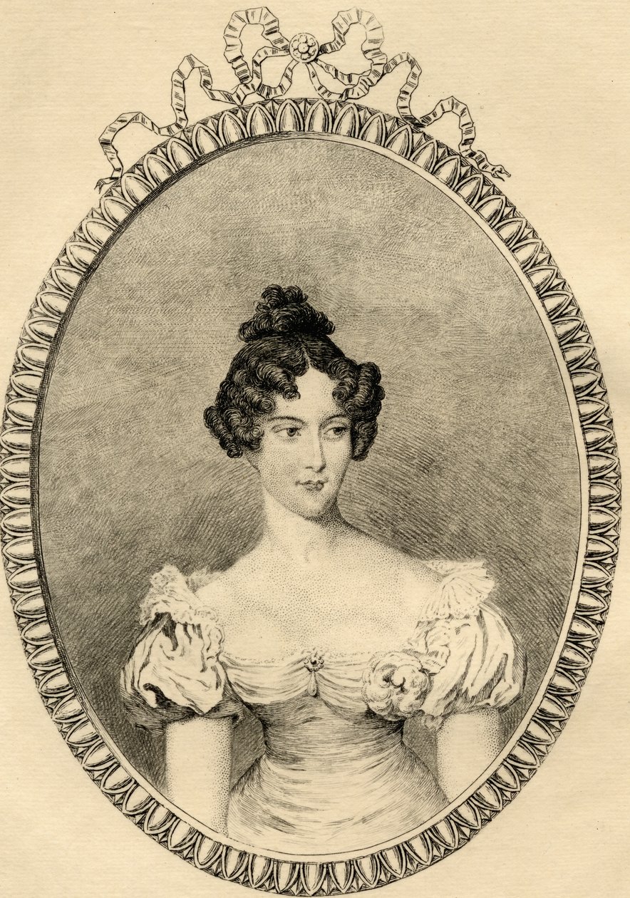 Marie-Caroline de Bourbon (1798-1870) hertuginne av Berry av French School