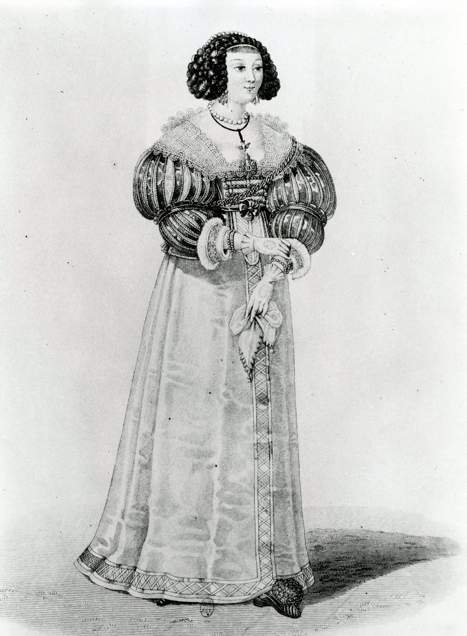 Marie-Louise Motier de La Fayette (1615-65) av French School