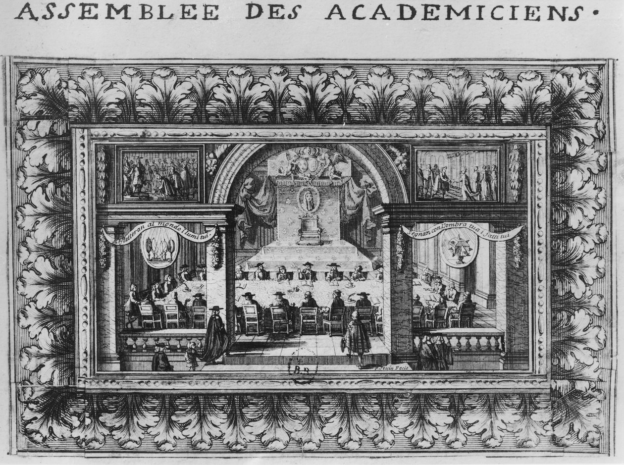 Møte ved Academy Francaise i 1635 av French School