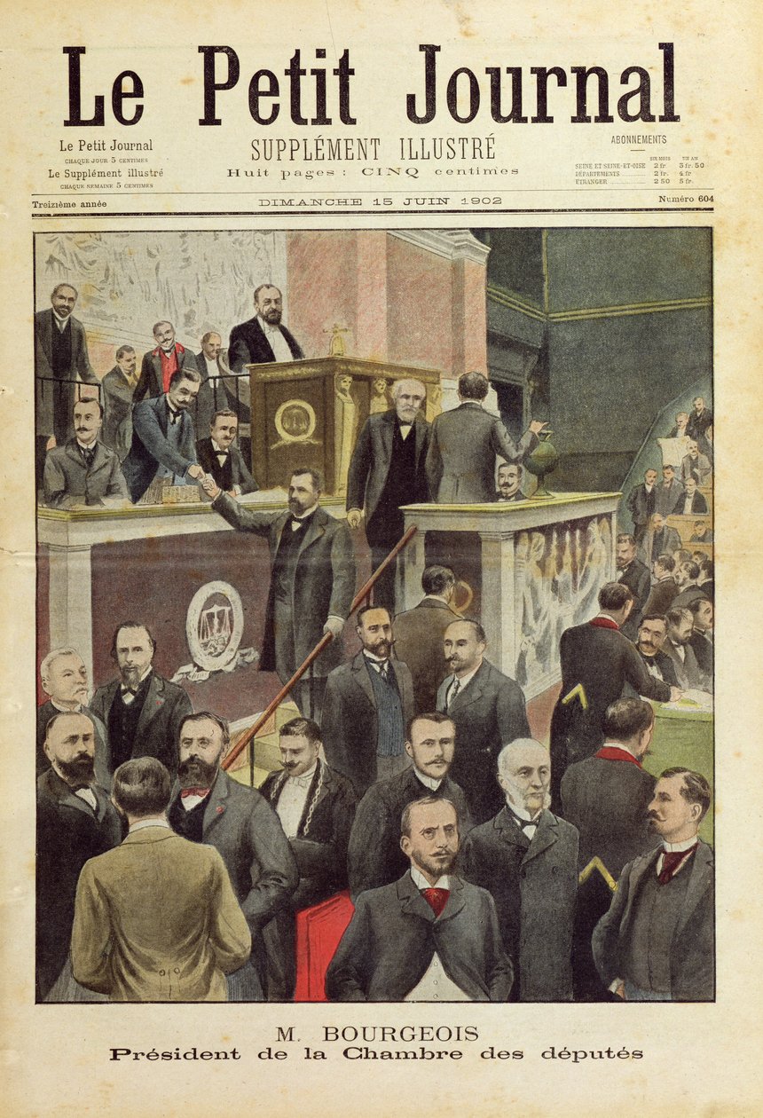 Monsieur Bourgeois, president for Deputertkammeret, forsiden av 