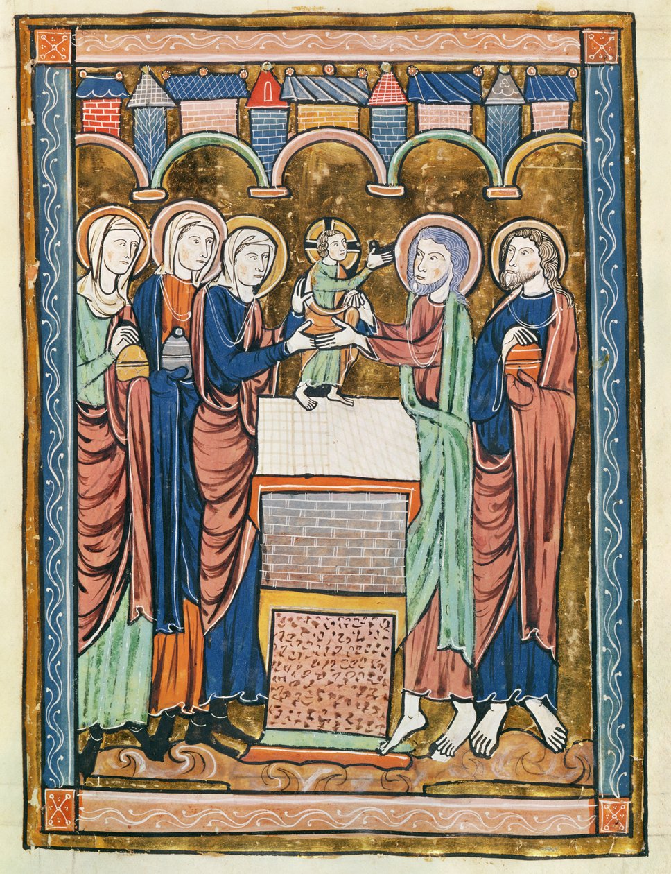 Ms 3016 fol.10 The Circumcision, fra 
