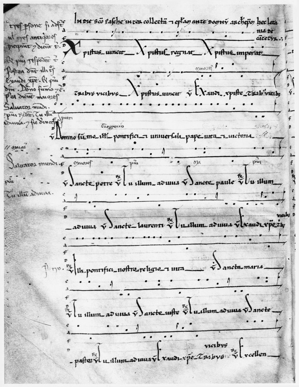 Latin Christus Vincit fra "Tropes et Proses from Narbonne" av French School
