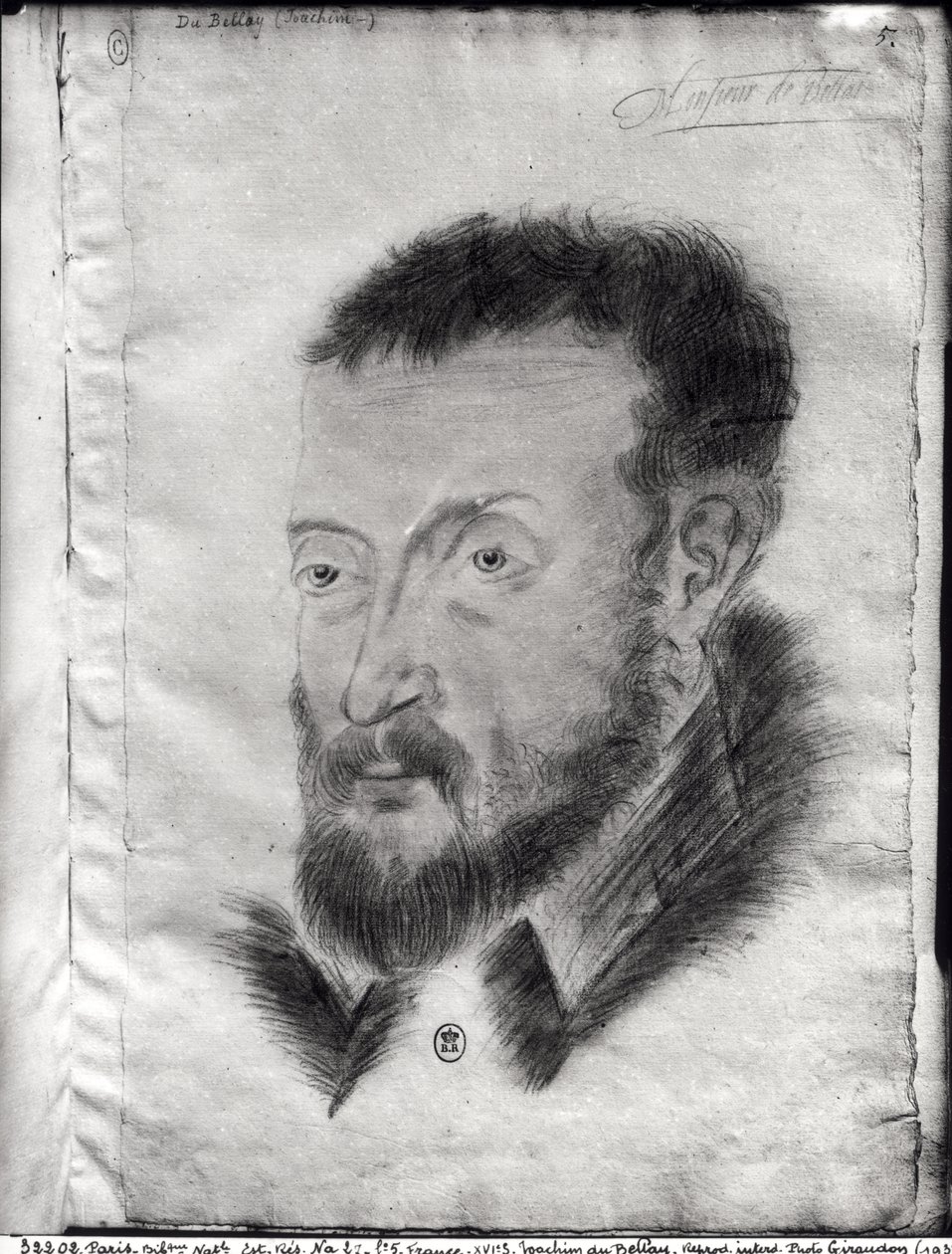 NA fol. 5 Joachim du Bellay (1522-60) av French School
