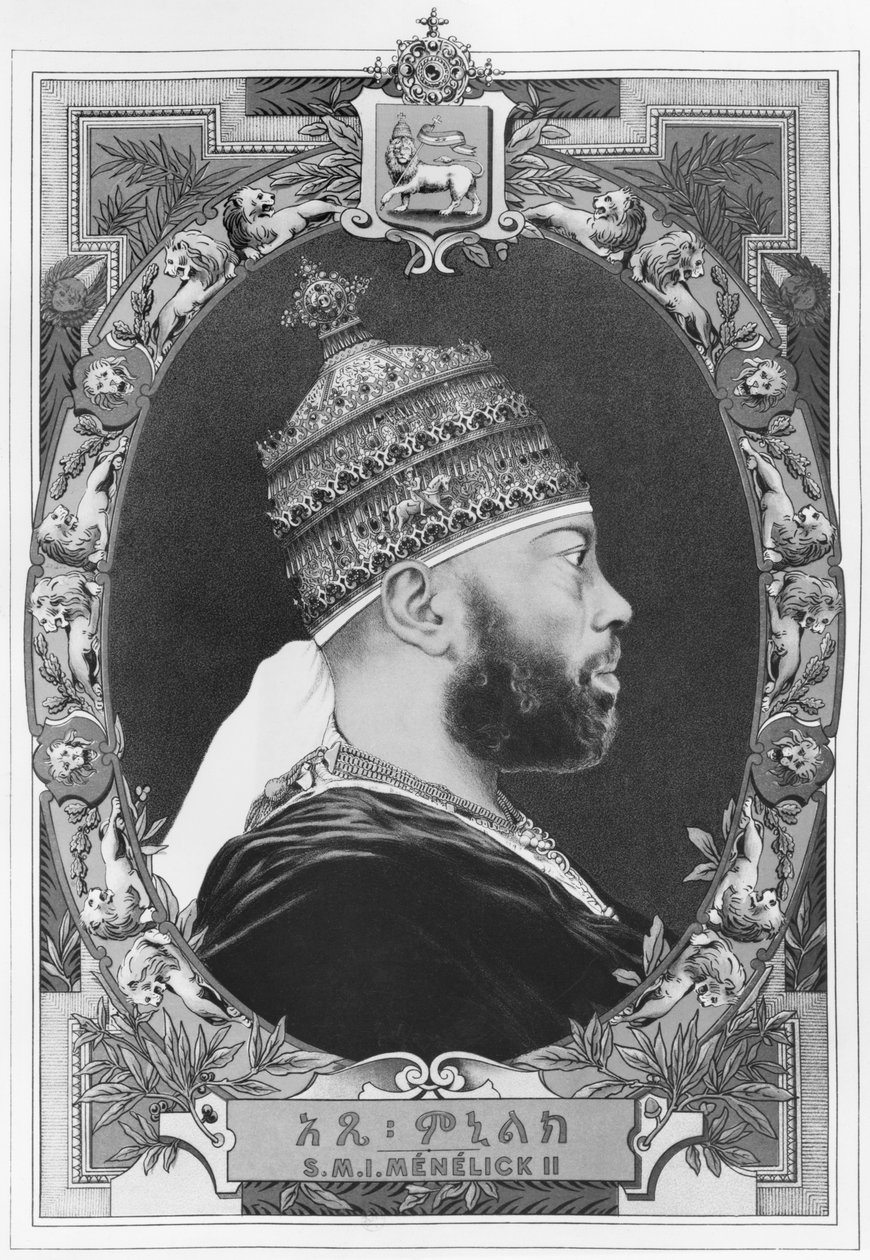 Negus fra Etiopia, Menelik II (1844–1913) av French School