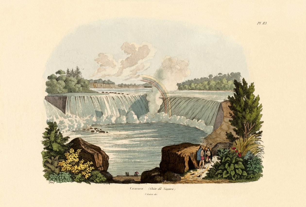 Niagara Falls, 1833-39 av French School