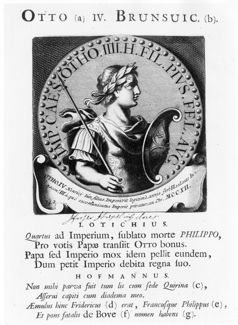 Otto IV (ca. 117582-1218) av Brunswick av French School