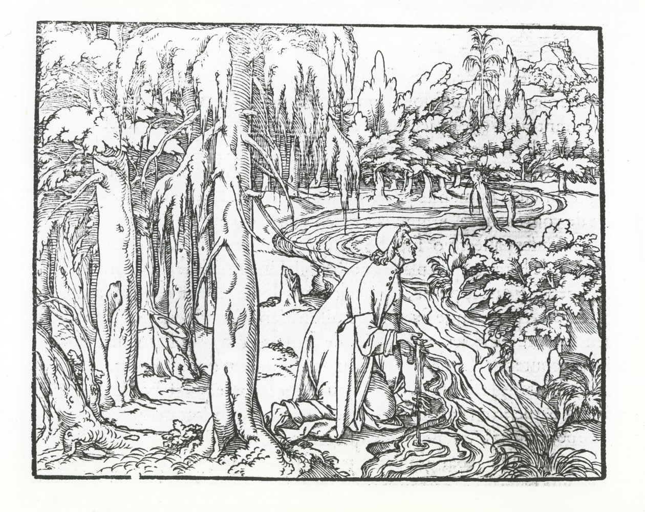 Side fra Speech of the Dream of Poliphile, av Francesco Colonna, 1546 av French School