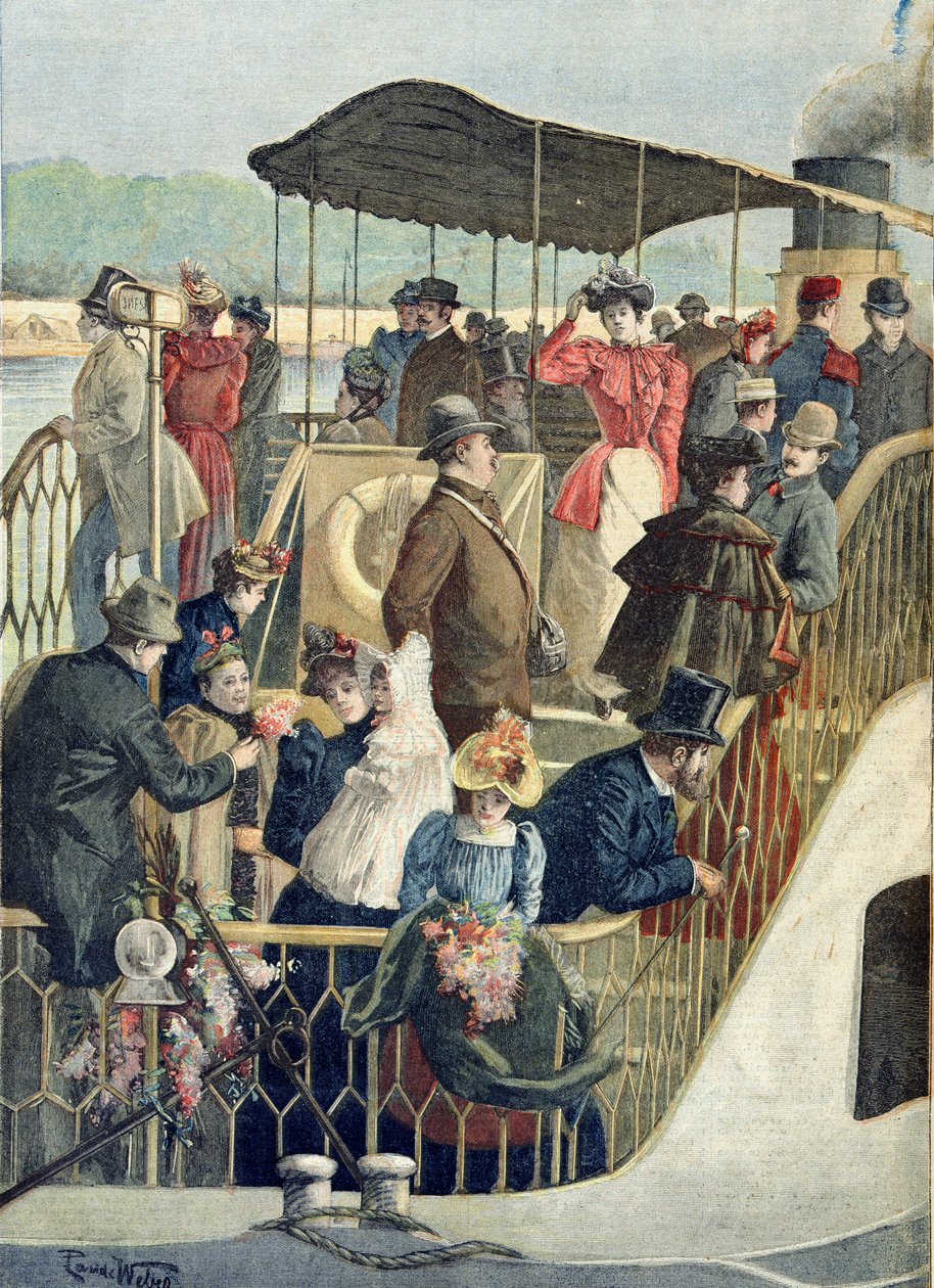 Parisians Returning from the Countryside, illustrasjon fra 