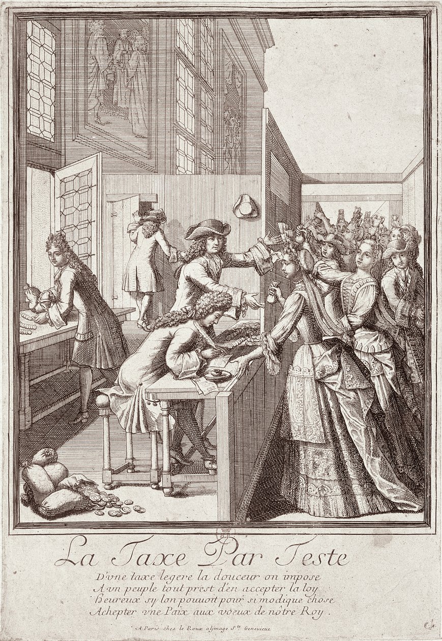 Meningsskatt, 1709 av French School