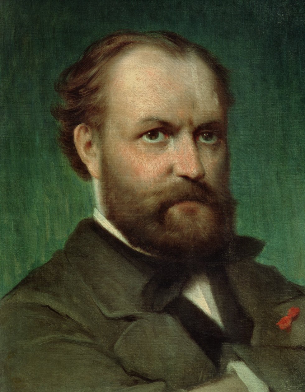 Portrett av Charles Gounod (1818-93) av French School