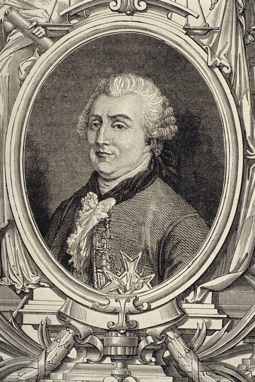 Portrett av Charles Gravier, greve av Vergennes (1719-87) av French School