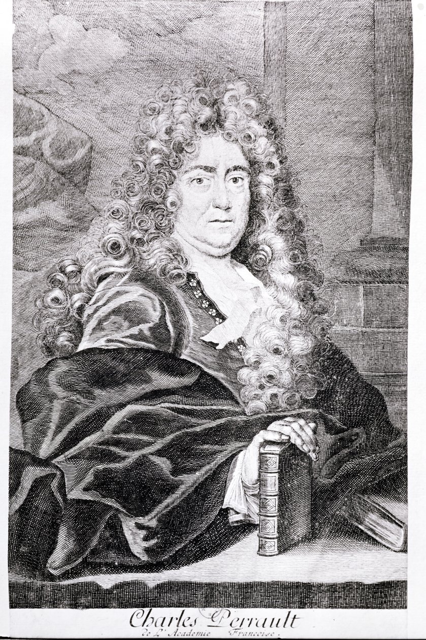 Portrett av Charles Perrault av French School