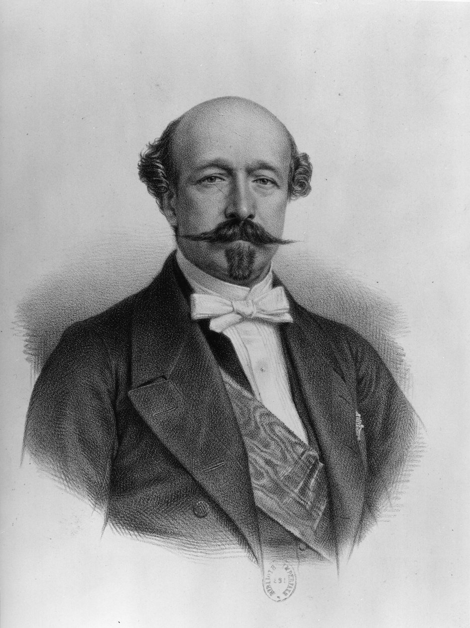 Portrett av hertug Charles de Morny (1811-65) ca. 1850 av French School