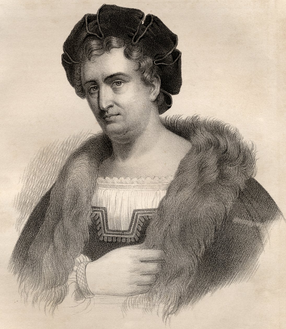 Portrett av Francois Joseph Talma (1763-1826) av French School