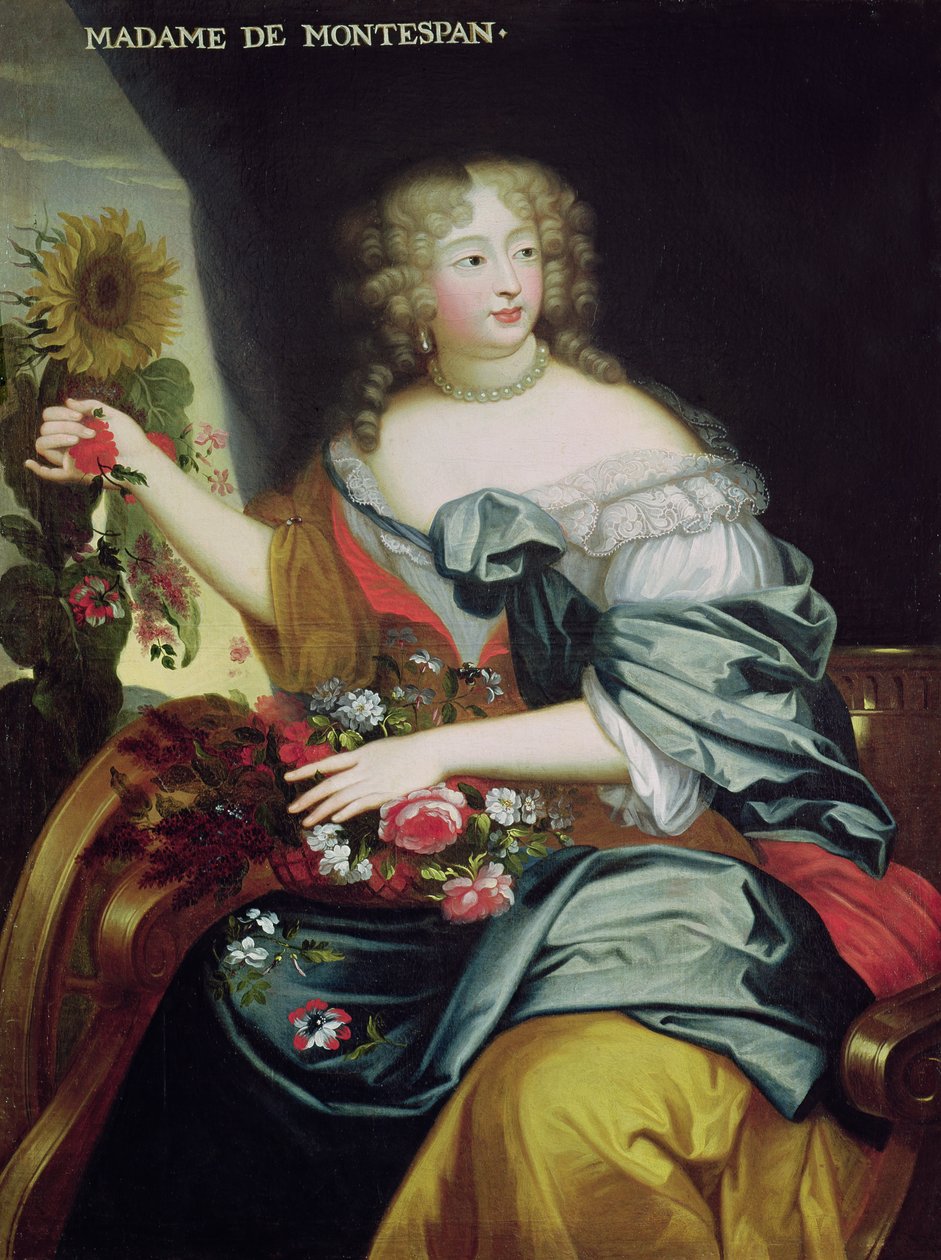 Portrett av Francoise-Athenaise Rochechouart de Mortemart (1641-1707) Marquise de Montespan av French School