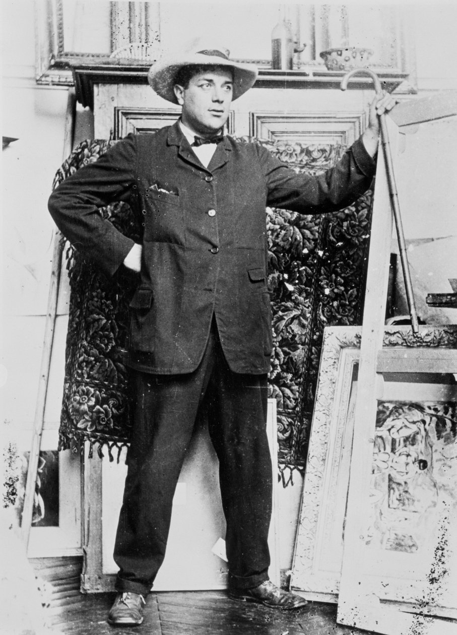 Portrett av Georges Braque (1882-1963) av French School