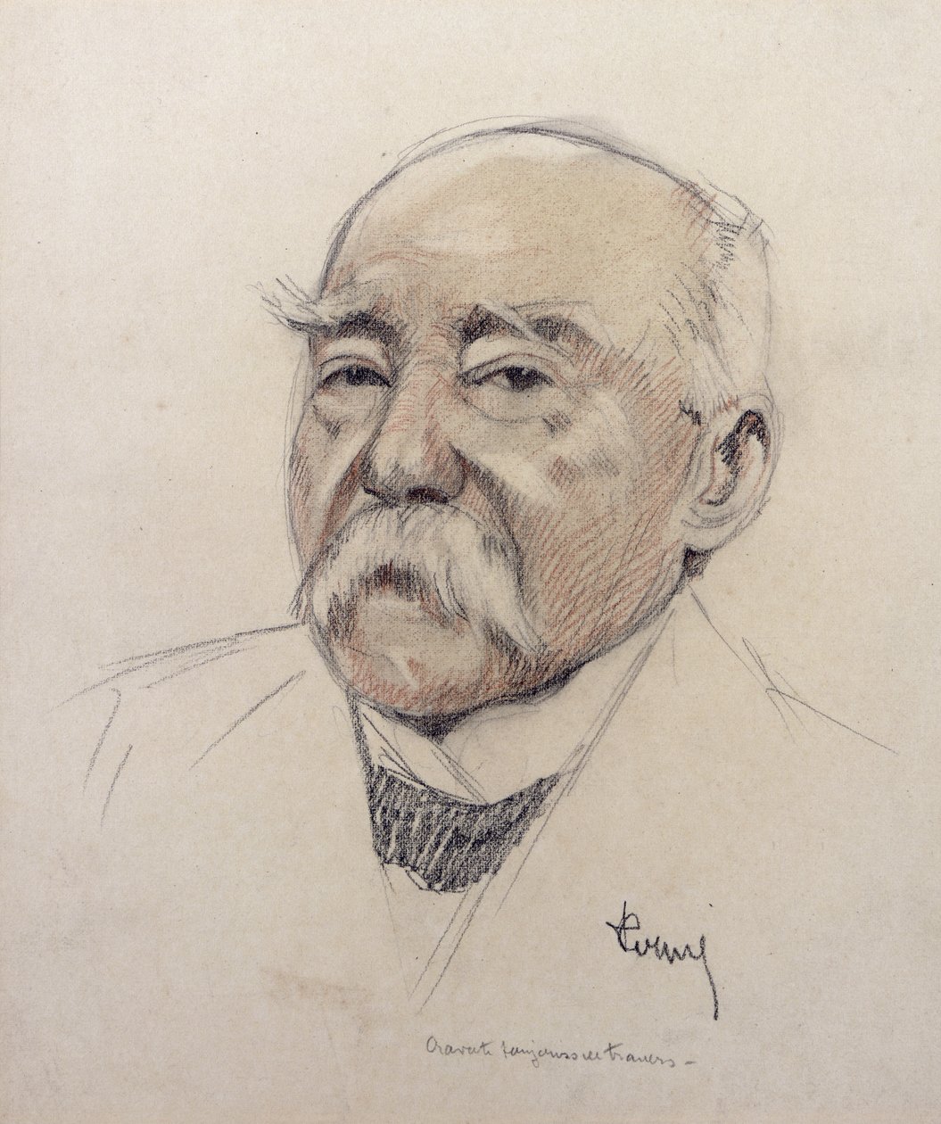 Portrett av Georges Clemenceau (1841-1929) av French School