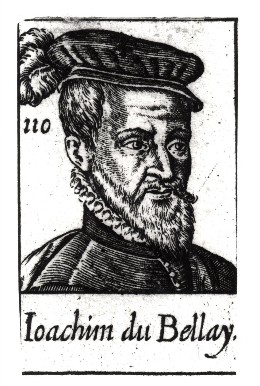 Portrett av Joachim du Bellay (1522-60) av French School
