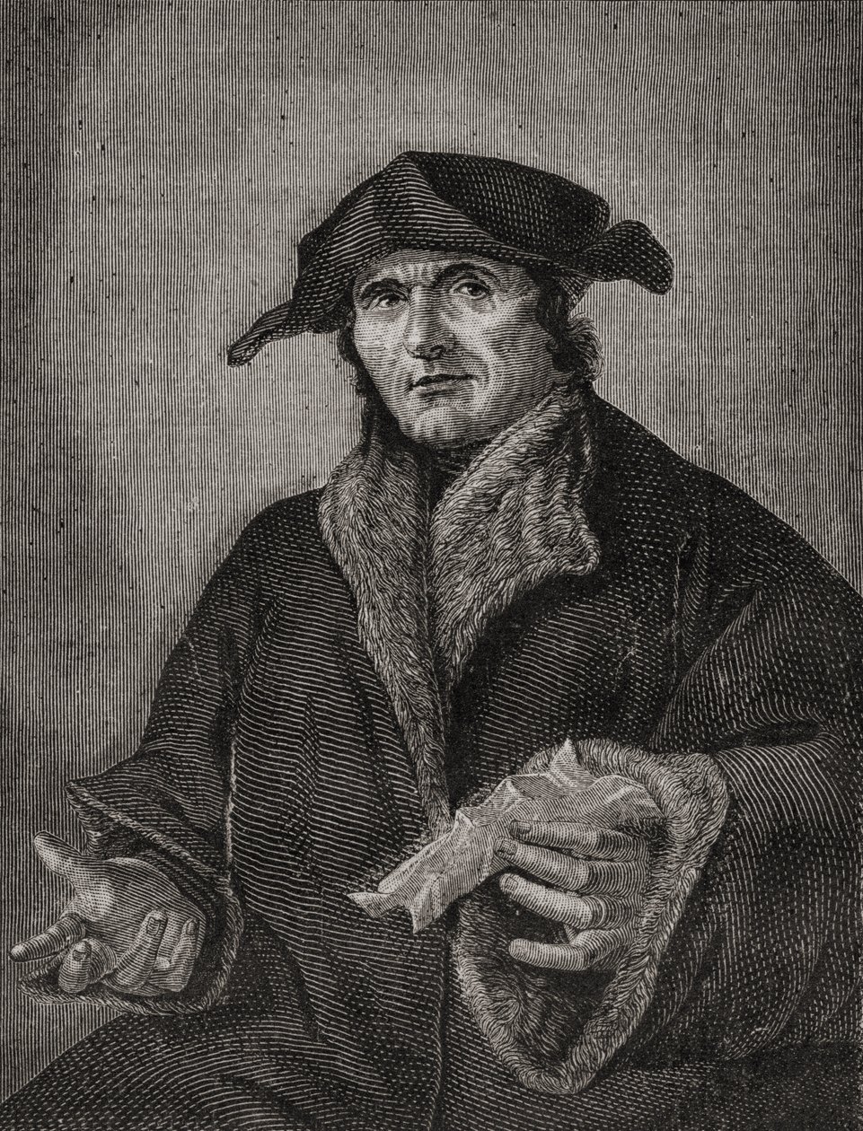 Portrett av John Calvin (1509-64) fransk teolog og reformator av French School