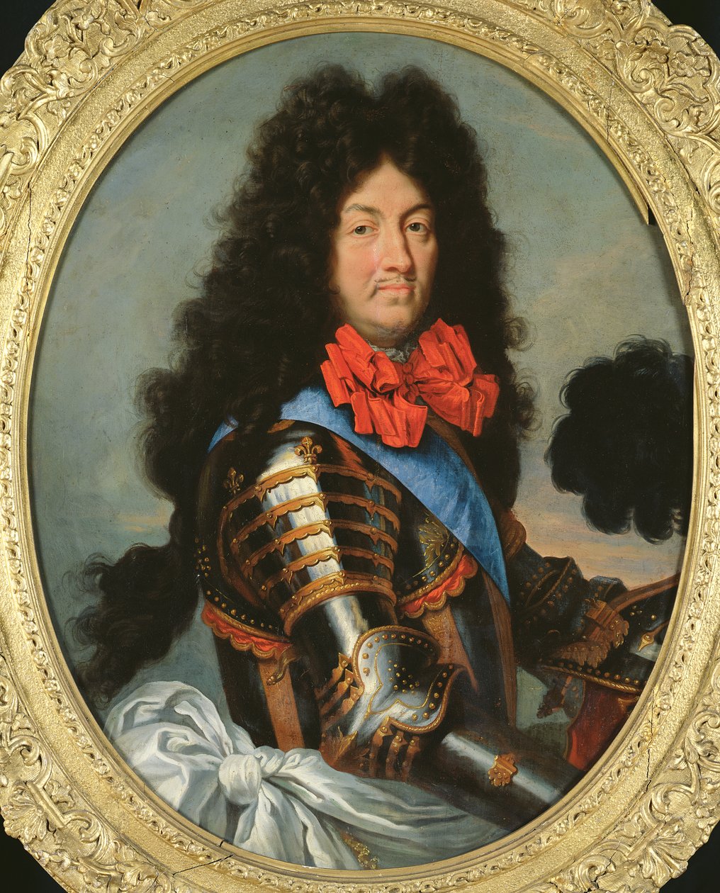 Portrett av Ludvig XIV (1638-1715) av French School