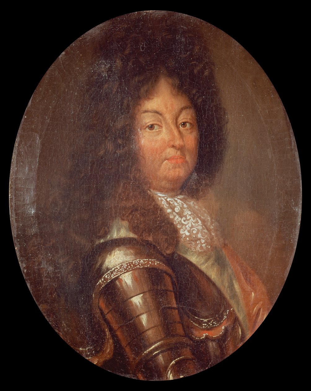 Portrett av Ludvig XIV (1638-1715) av French School