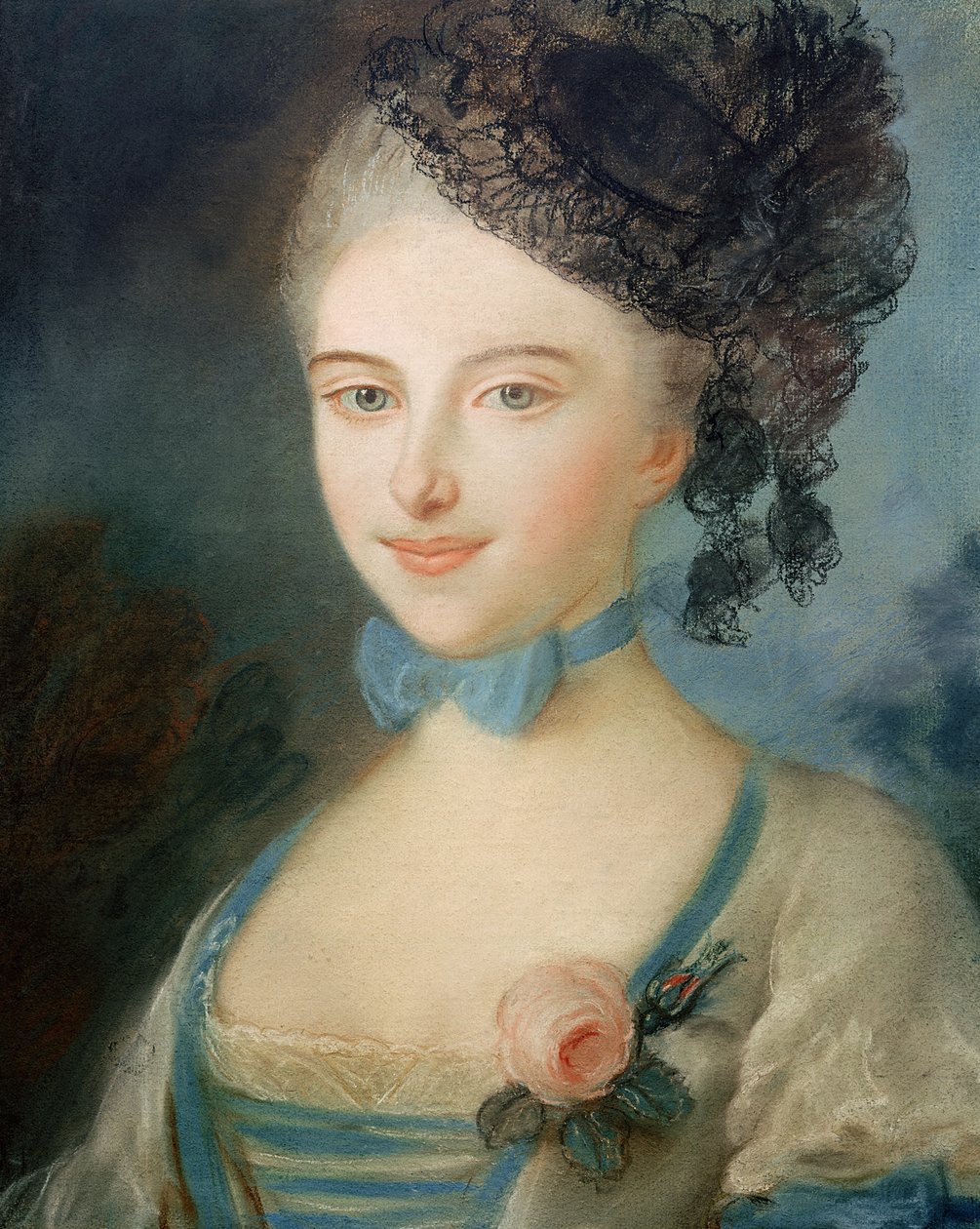 Portrett av Madame Balzac, ca. 1798 av French School