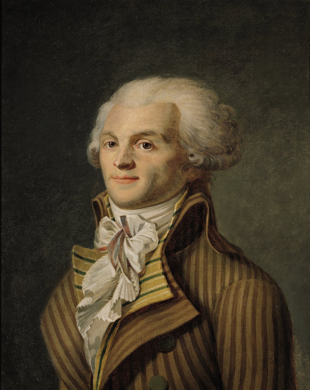 Portrett av Maximilien de Robespierre (1758-94) av French School