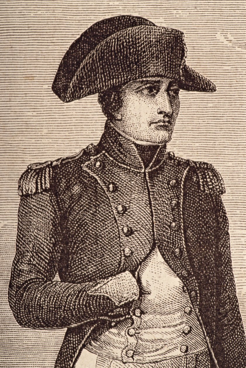 Portrett av Napoleon Bonaparte (1769-1821) (detalj av 102368) av French School