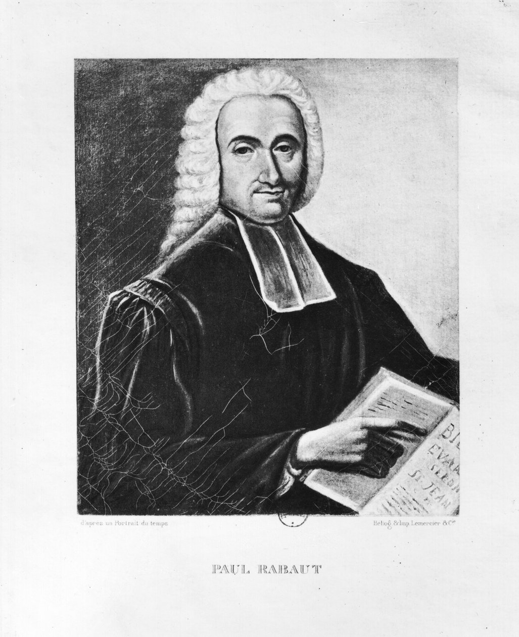 Portrett av Paul Rabaut (1718-94) av French School
