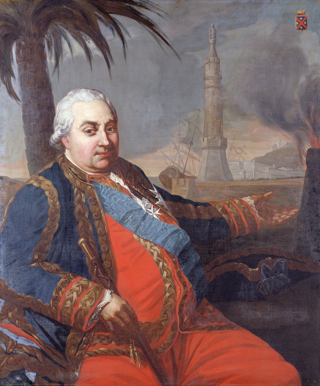 Portrett av Pierre Andre de Suffren fra Saint-Tropez av French School