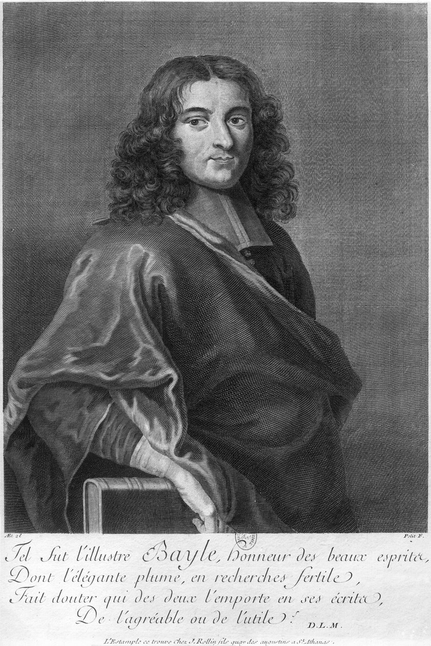 Portrett av Pierre Bayle (1647-1706) av French School