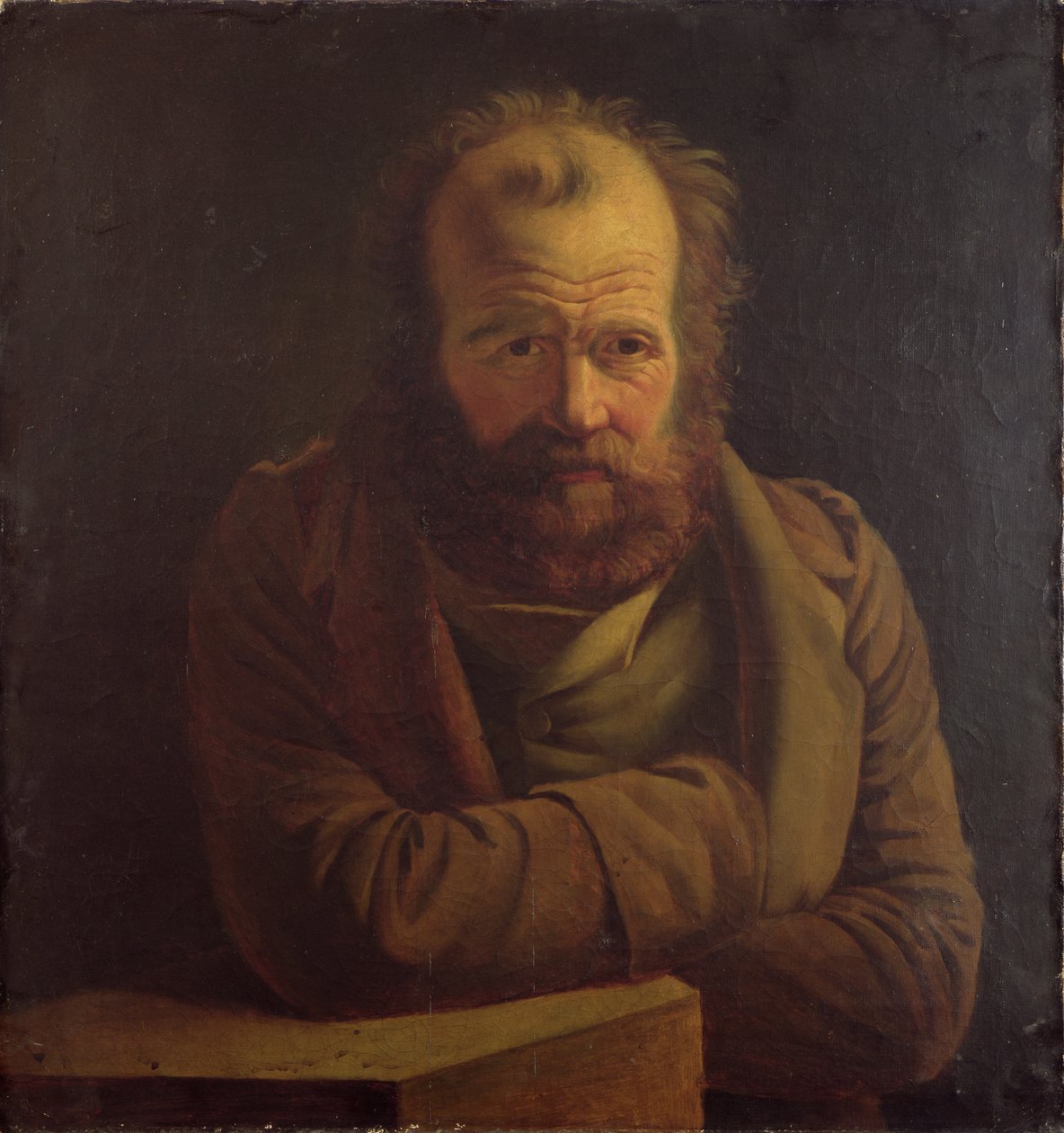 Portrett av Pierre Joseph Proudhon (1809-65) av French School