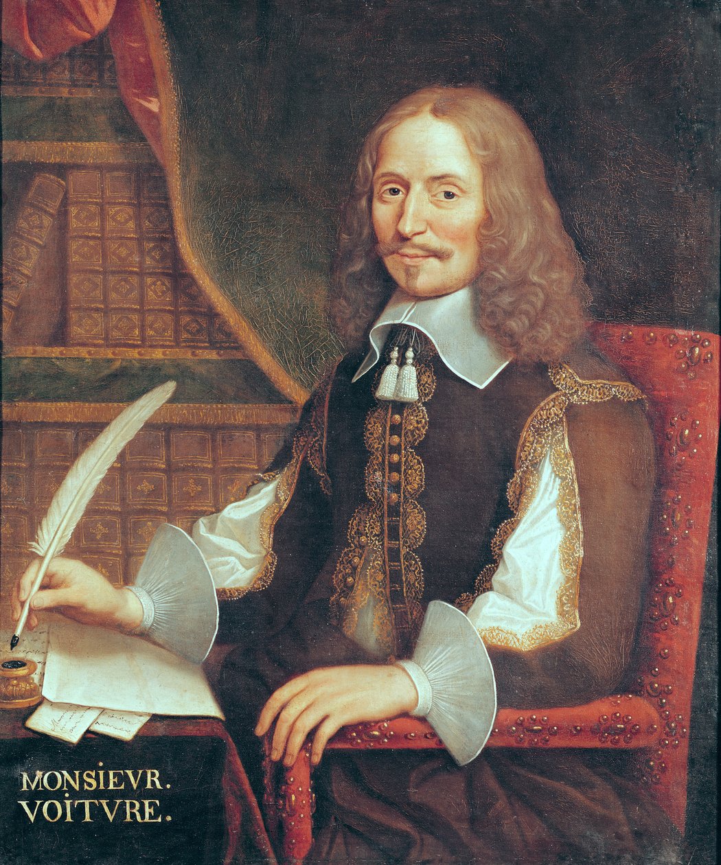 Portrett av Vincent Car (1598-1648) av French School
