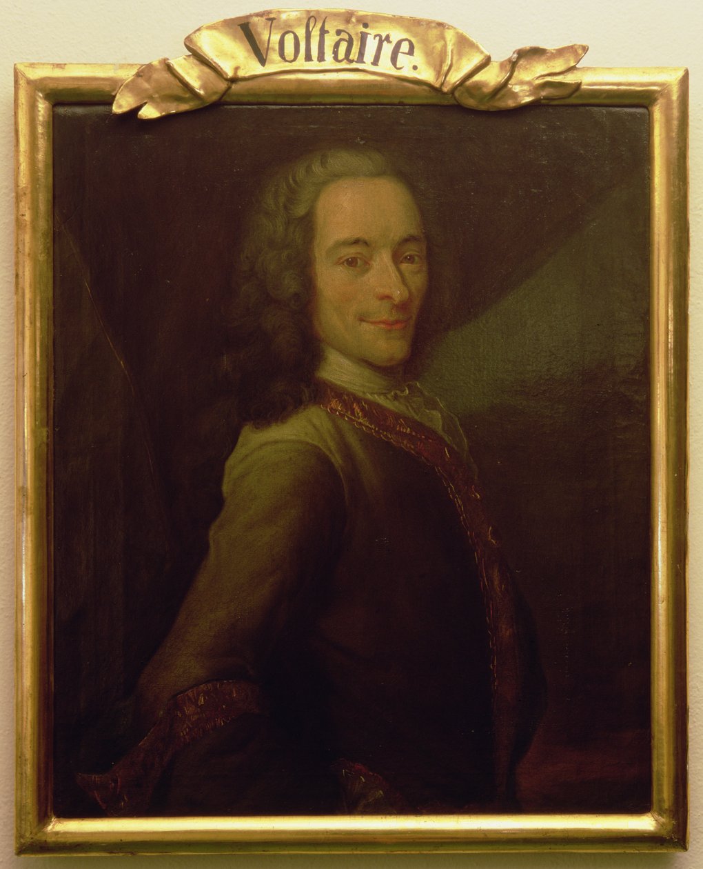 Portrett av Voltaire av French School
