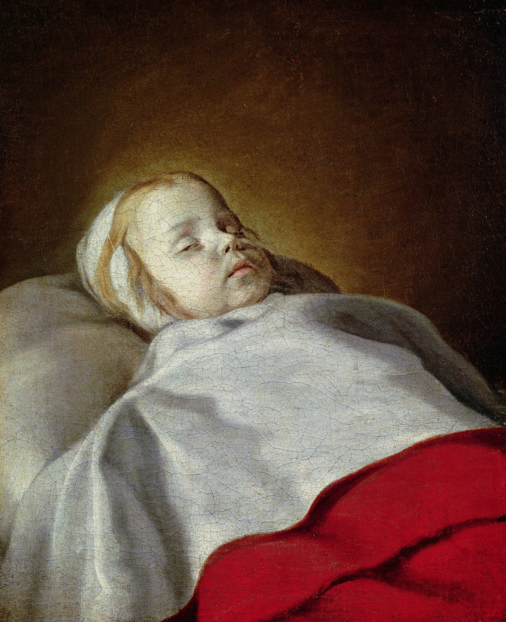 Portrett av et dødt barn, ca. 1650 av French School