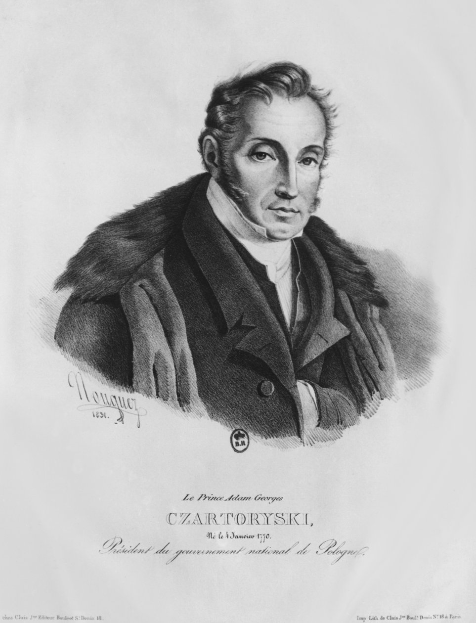 Prins Adam George Czartoryski, 1831 av French School