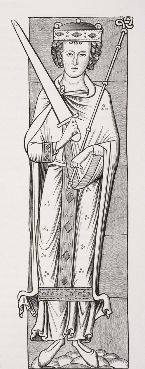 Royal Costume, etter en miniatyr i et manuskript fra 1100-tallet, fra 