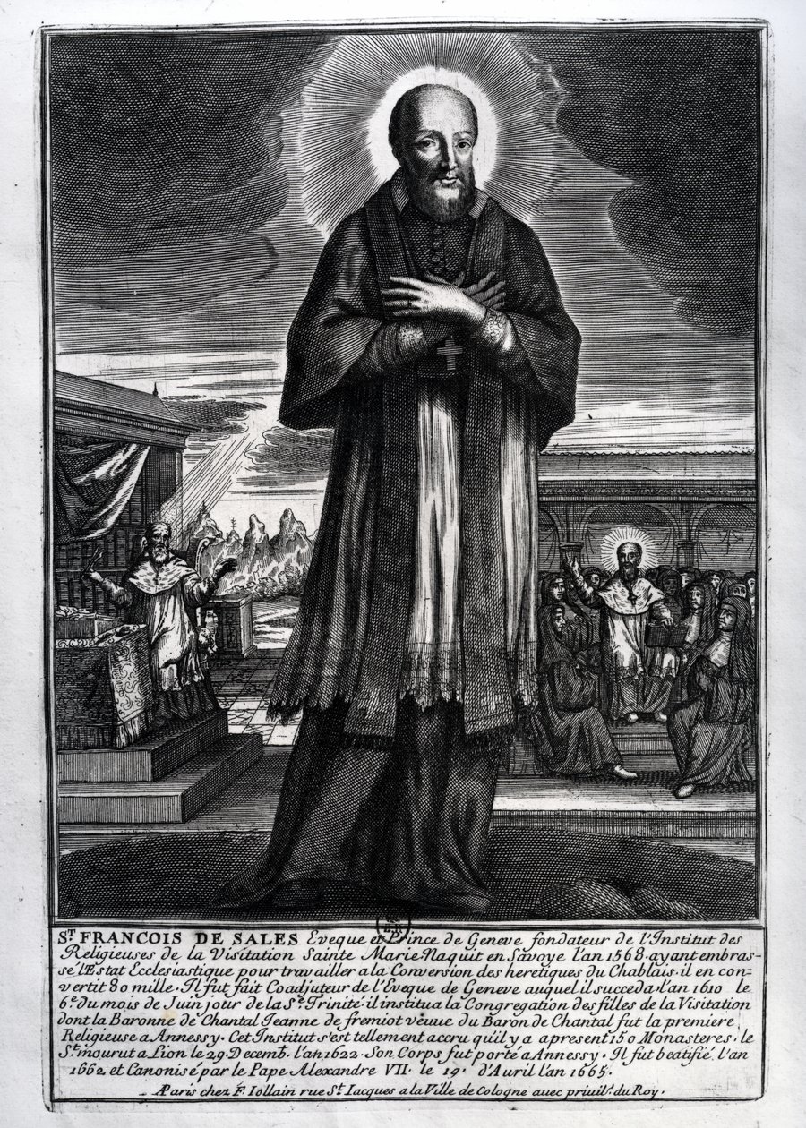 Saint Francois de Sales (1568–1622) av French School