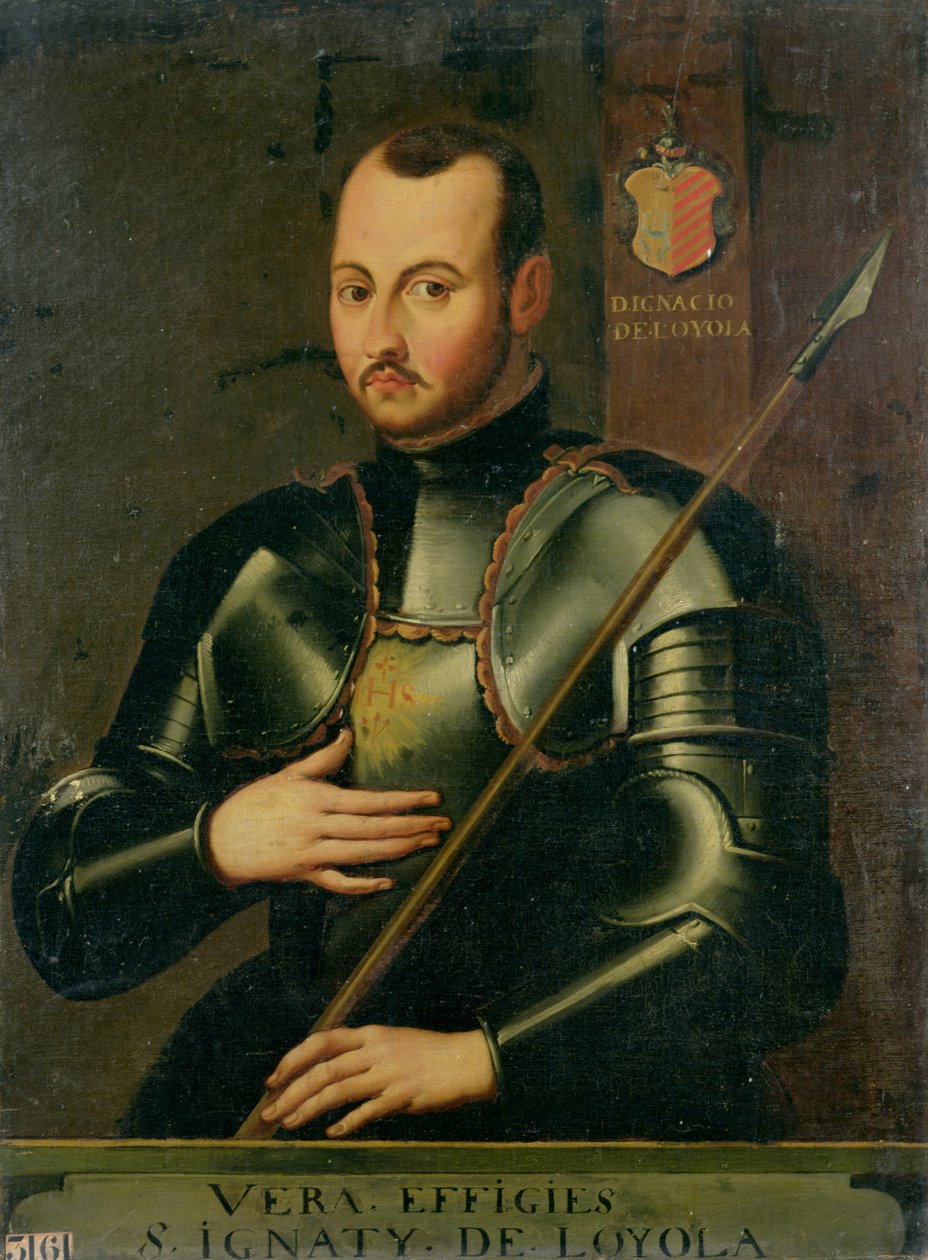 Den hellige Ignatius av Loyola (1491-1556) av French School