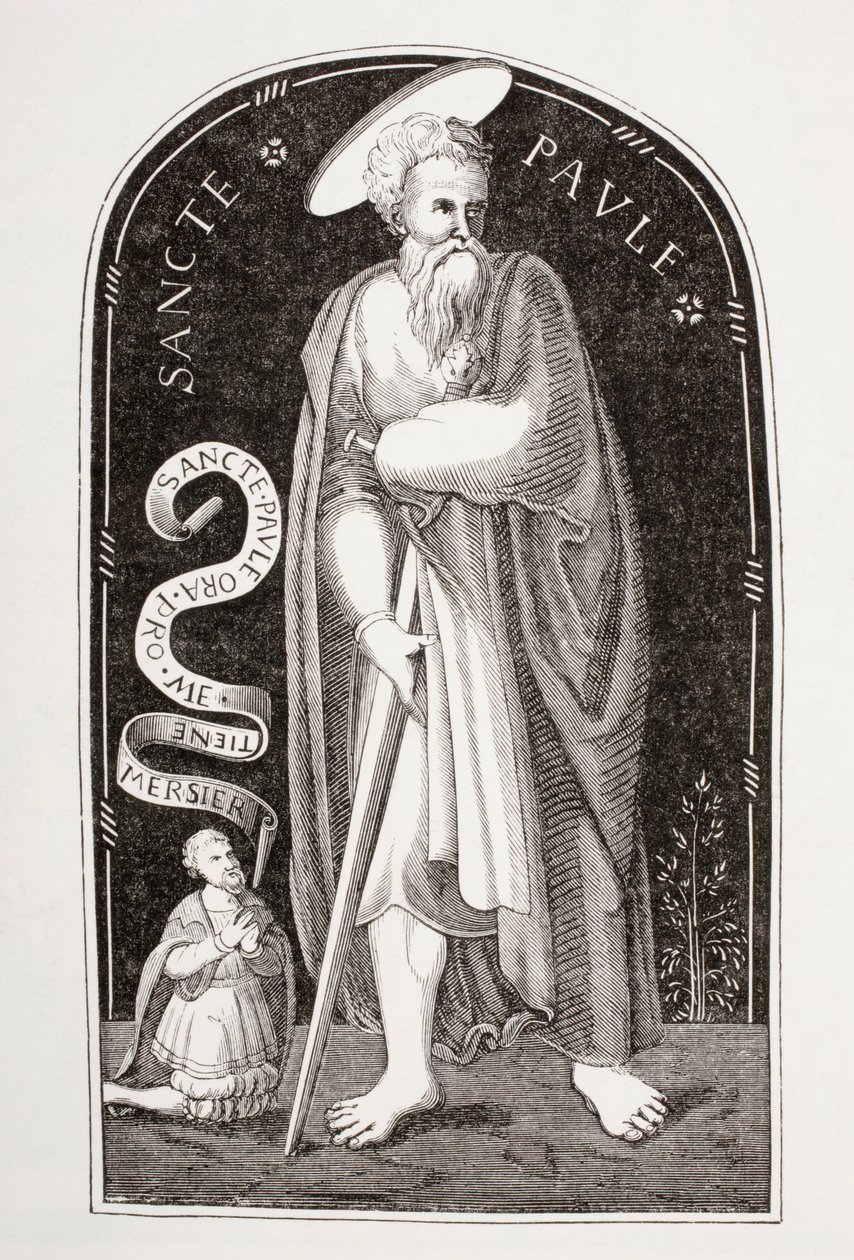 Saint Paul the Apostle, etter en emalje fra Limoges av Etienne Mercier, fra 
