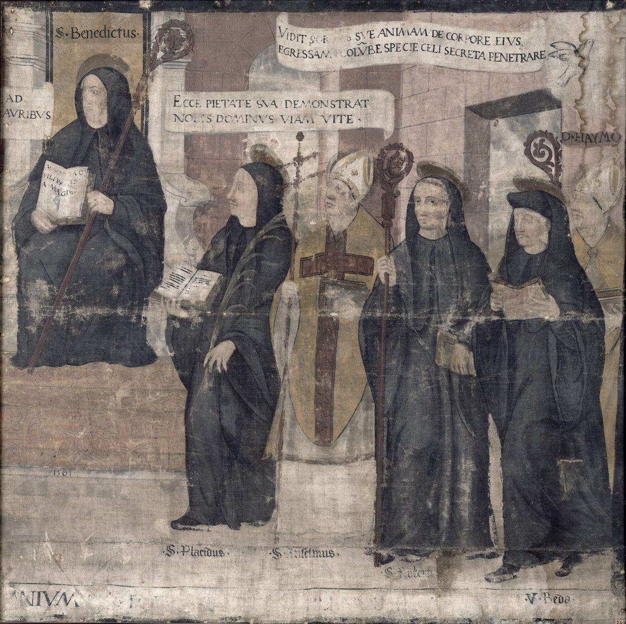 Saint Robert og forskjellige benediktinske hellige, 1561 av French School