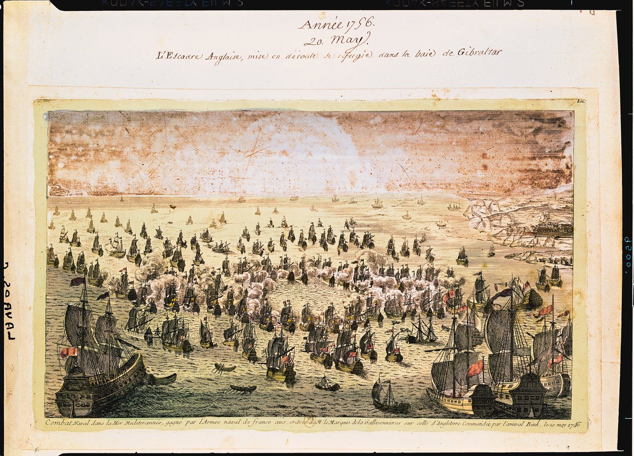 Beleiring av Mahon, 20. mai 1756 av French School