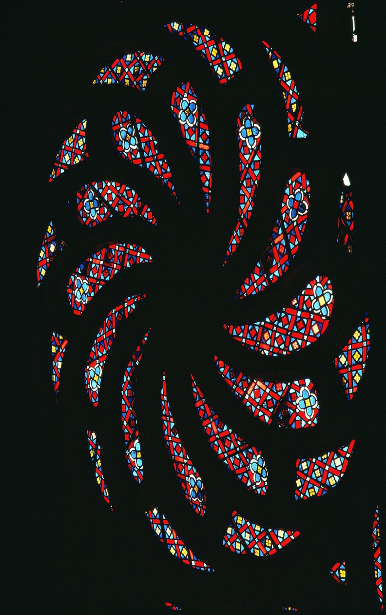 Spiralrosevindu, Chapel of the Bourbons (farget glass) av French School