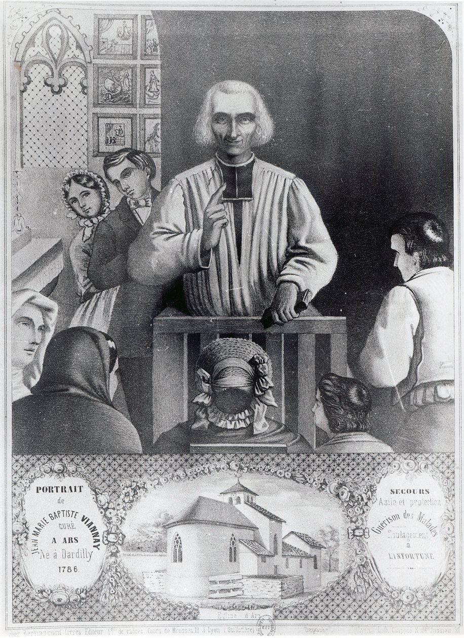St. Jean-Marie Vianney (1786-1859) forkynnelse, 1800-tallet av French School